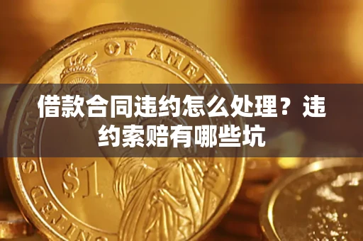 武汉借款合同违约怎么处理？违约索赔有哪些坑