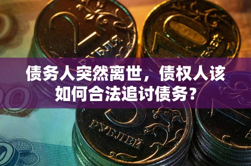 武汉债务人突然离世，债权人该如何合法追讨债务？