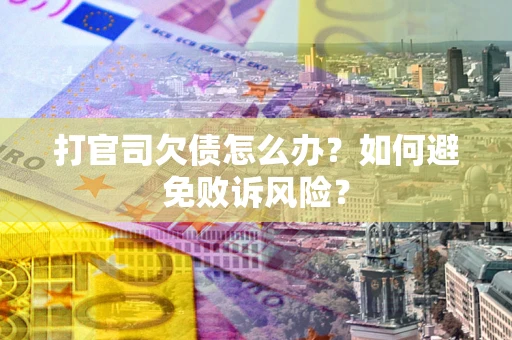 武汉打官司欠债怎么办？如何避免败诉风险？