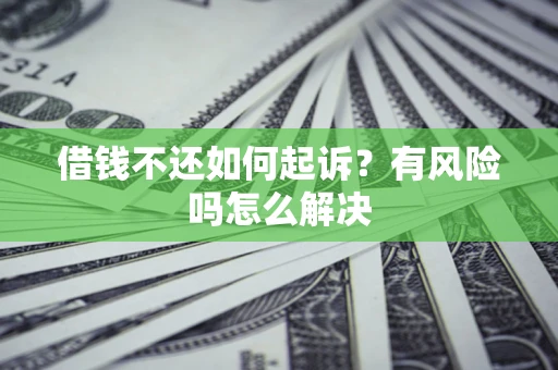 武汉借钱不还如何起诉？有风险吗怎么解决