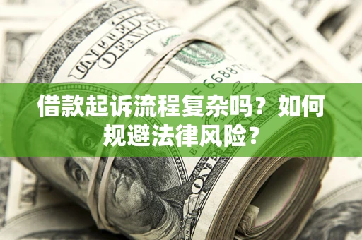 武汉借款起诉流程复杂吗？如何规避法律风险？
