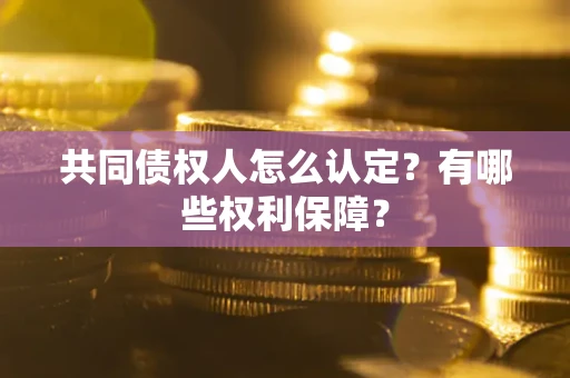 武汉共同债权人怎么认定？有哪些权利保障？