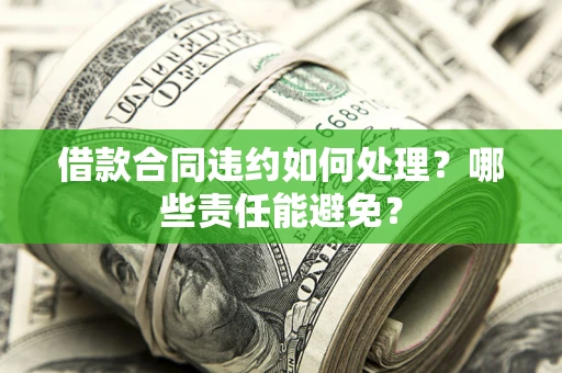 武汉借款合同违约如何处理？哪些责任能避免？