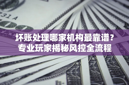 武汉坏账处理哪家机构最靠谱？专业玩家揭秘风控全流程