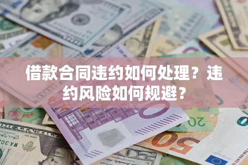 武汉借款合同违约如何处理？违约风险如何规避？