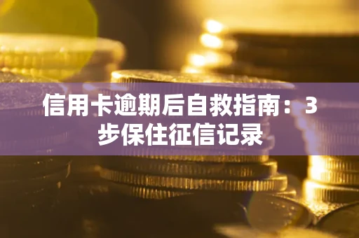 武汉信用卡逾期后自救指南：3步保住征信记录
