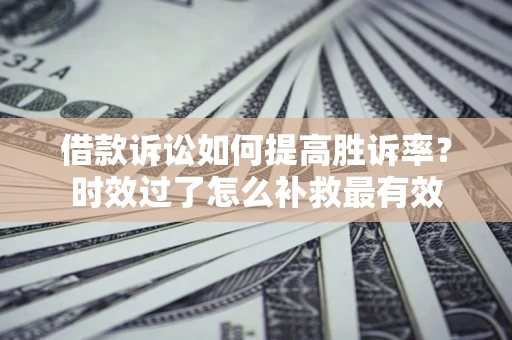 武汉借款诉讼如何提高胜诉率？时效过了怎么补救最有效
