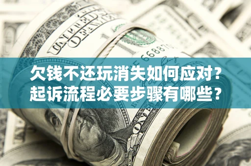 武汉欠钱不还玩消失如何应对？起诉流程必要步骤有哪些？